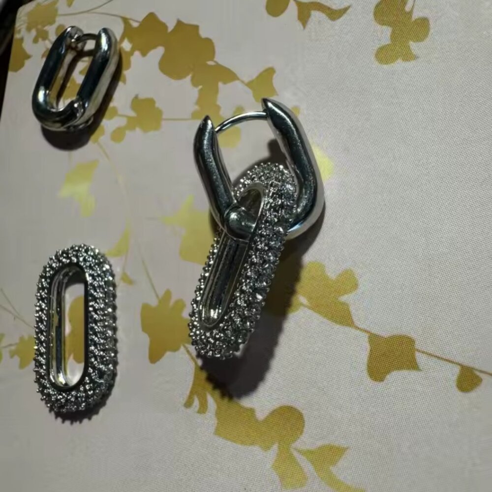 Retro Double Loop Drop Earrings - image 5